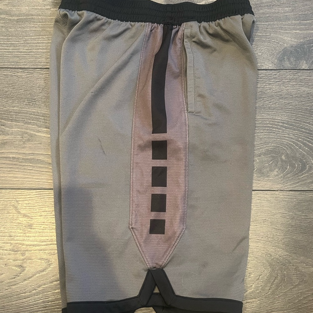 Nike Black and Gray Dri-FIT Shorts